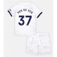 Camiseta Tottenham Hotspur Micky van de Ven #37 Primera Equipación Replica 2023-24 para niños mangas cortas (+ Pantalones cortos)